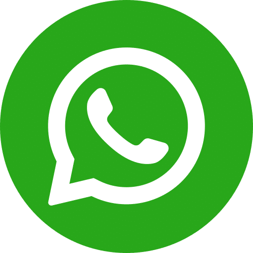 Icône WhatsApp officielle : téléphone blanc dans une bulle de dialogue sur un fond vert. Symbole de l'application de messagerie instantanée.
